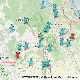 Mappa Via Monte Bianco, 28078 Romagnano Sesia NO, Italia (9.5055)