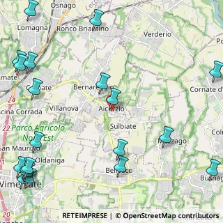 Mappa Via Croce, 20886 Aicurzio MB, Italia (3.421)