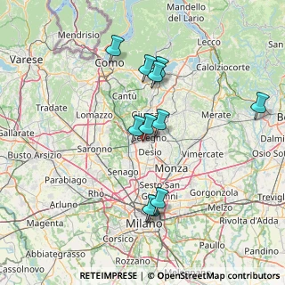 Mappa Via San Bernardo, 20031 Cesano Maderno MB, Italia (13.80364)