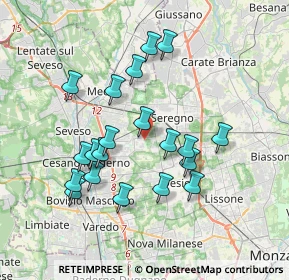 Mappa Via San Bernardo, 20031 Cesano Maderno MB, Italia (3.447)