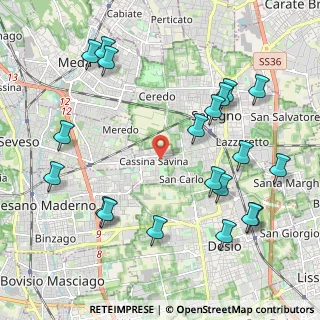 Mappa Via Don Enrico Tazzoli, 20031 Cesano Maderno MB, Italia (2.453)