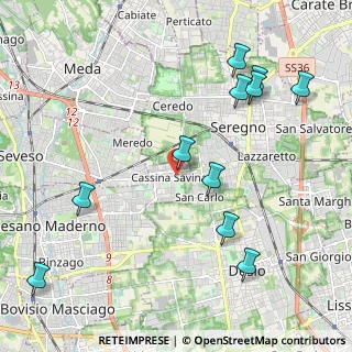 Mappa Via San Bernardo, 20031 Cesano Maderno MB, Italia (2.42182)