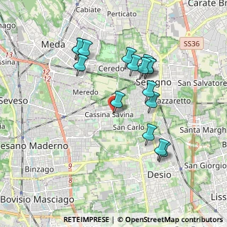 Mappa Via San Bernardo, 20031 Cesano Maderno MB, Italia (1.7825)