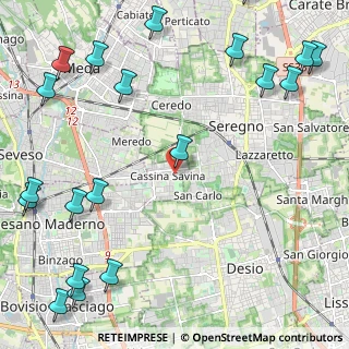 Mappa Via San Bernardo, 20031 Cesano Maderno MB, Italia (3.321)