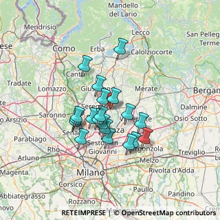Mappa 20050 Macherio MB, Italia (10.5705)