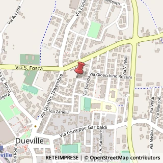 Mappa Via De Amicis, 35, 36031 Dueville, Vicenza (Veneto)