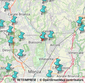 Mappa Cascina Pirotta, 20853 Biassono MB, Italia (6.22)