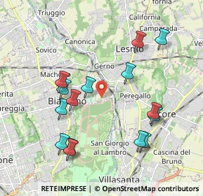 Mappa Cascina Pirotta, 20853 Biassono MB, Italia (2.03867)