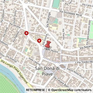 Mappa Vicolo Nuovo, 63, 30027 San Donà di Piave, Venezia (Veneto)