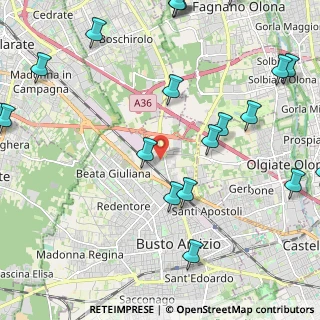 Mappa Via Antonio Fogazzaro, 21052 Busto Arsizio VA, Italia (3.0415)