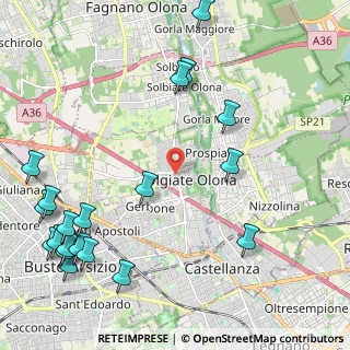 Mappa Via Bellotti, 21057 Olgiate Olona VA, Italia (2.9435)