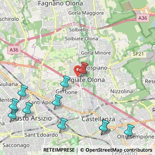 Mappa Via Bellotti, 21057 Olgiate Olona VA, Italia (3.17083)
