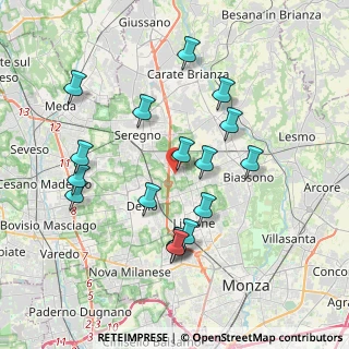 Mappa Via Don Carlo Gnocchi, 20851 Lissone MB, Italia (3.72765)
