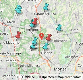 Mappa Via Don Carlo Gnocchi, 20851 Lissone MB, Italia (3.50077)