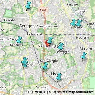 Mappa Via Don Carlo Gnocchi, 20851 Lissone MB, Italia (2.57273)