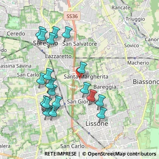 Mappa Via Don Carlo Gnocchi, 20851 Lissone MB, Italia (2.14579)