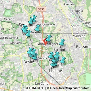 Mappa Via Don Carlo Gnocchi, 20851 Lissone MB, Italia (1.905)