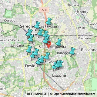 Mappa Via Don Carlo Gnocchi, 20851 Lissone MB, Italia (1.586)