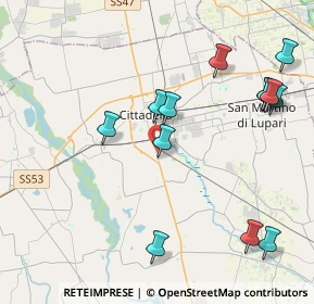 Mappa Via dei Longobardi, 35013 Cittadella PD, Italia (4.60231)