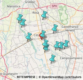 Mappa Via dei Longobardi, 35013 Cittadella PD, Italia (6.55583)