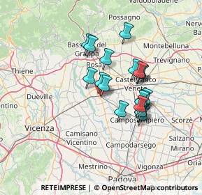 Mappa Via dei Longobardi, 35013 Cittadella PD, Italia (10.85684)