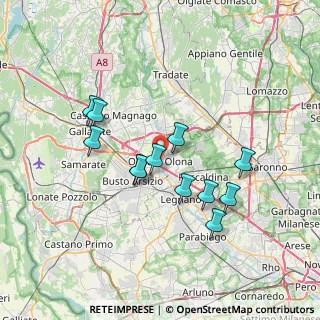 Mappa Via Oslavia, 21057 Olgiate Olona VA, Italia (6.295)