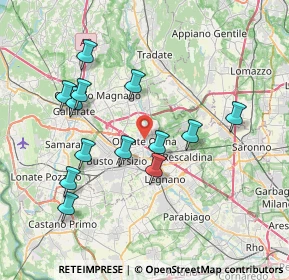 Mappa Via Oslavia, 21057 Olgiate Olona VA, Italia (7.39)