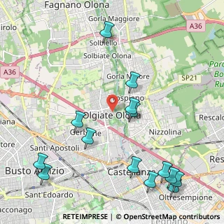 Mappa Via Luigi Tovo, 21057 Olgiate Olona VA, Italia (2.64214)