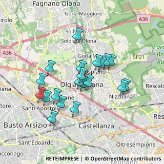 Mappa Via Luigi Tovo, 21057 Olgiate Olona VA, Italia (1.5355)