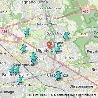 Mappa Via Oslavia, 21057 Olgiate Olona VA, Italia (2.61182)