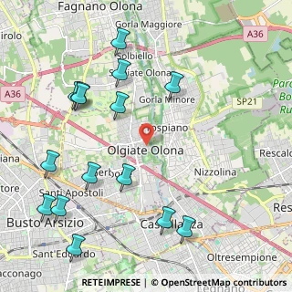 Mappa Via Oslavia, 21057 Olgiate Olona VA, Italia (2.55333)