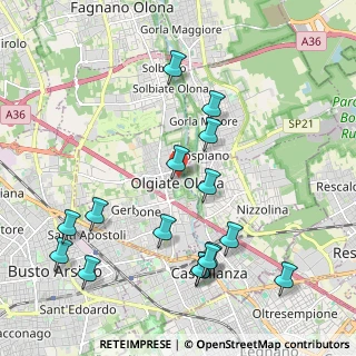 Mappa Via Oslavia, 21057 Olgiate Olona VA, Italia (2.285)