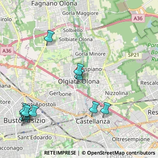 Mappa Via Oslavia, 21057 Olgiate Olona VA, Italia (2.84083)