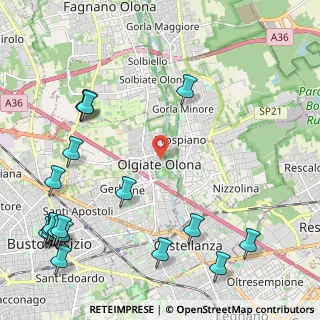 Mappa Via Oslavia, 21057 Olgiate Olona VA, Italia (3.08789)