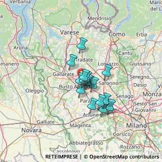 Mappa Via Oslavia, 21057 Olgiate Olona VA, Italia (8.84375)