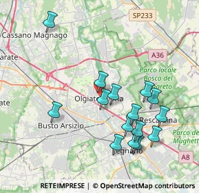 Mappa Via Oslavia, 21057 Olgiate Olona VA, Italia (3.878)
