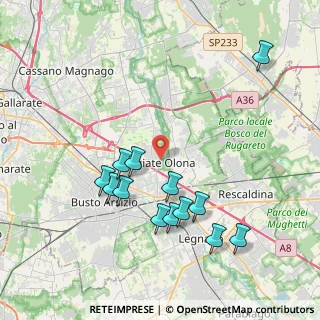 Mappa Via Oslavia, 21057 Olgiate Olona VA, Italia (4.03615)