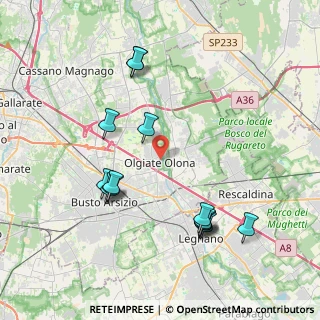 Mappa Via Oslavia, 21057 Olgiate Olona VA, Italia (4.14571)