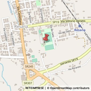 Mappa Piazza Donatori del Sangue, 22, 31023 Vedelago, Treviso (Veneto)