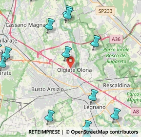 Mappa Via Alfieri Vittorio, 21057 Olgiate Olona VA, Italia (6.729)