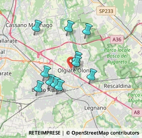 Mappa Via Alfieri Vittorio, 21057 Olgiate Olona VA, Italia (3.07636)