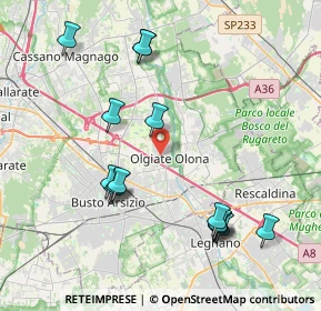 Mappa Via Alfieri Vittorio, 21057 Olgiate Olona VA, Italia (4.25267)