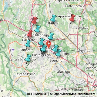 Mappa Via Alfieri Vittorio, 21057 Olgiate Olona VA, Italia (5.97071)