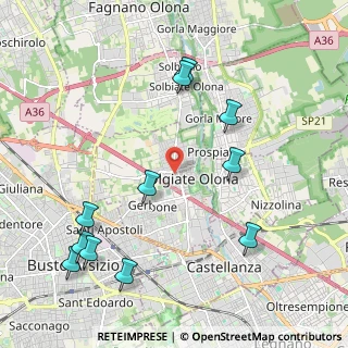 Mappa Via Alfieri Vittorio, 21057 Olgiate Olona VA, Italia (2.43636)