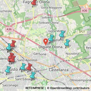 Mappa Via Alfieri Vittorio, 21057 Olgiate Olona VA, Italia (3.17667)