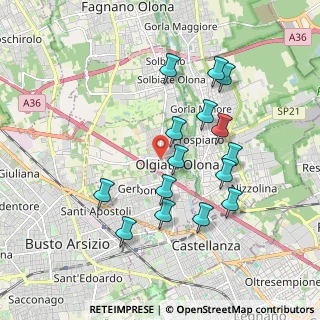 Mappa Via Alfieri Vittorio, 21057 Olgiate Olona VA, Italia (1.778)
