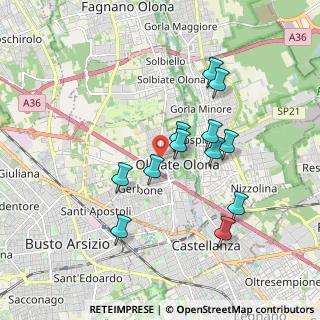 Mappa Via Alfieri Vittorio, 21057 Olgiate Olona VA, Italia (1.65)
