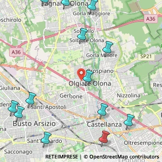 Mappa Via Alfieri Vittorio, 21057 Olgiate Olona VA, Italia (3.21214)
