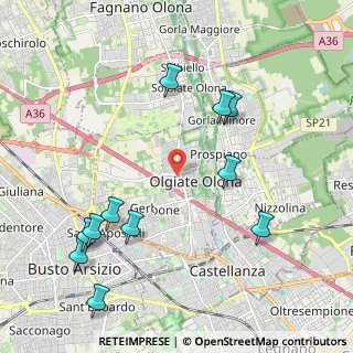Mappa Via Alfieri Vittorio, 21057 Olgiate Olona VA, Italia (2.39)