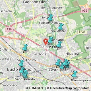 Mappa Via Alfieri Vittorio, 21057 Olgiate Olona VA, Italia (2.66667)